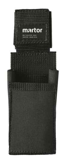 Belt holster large in black with clip, designed for easy access to MARTOR cutters, scissors, and extra tools.