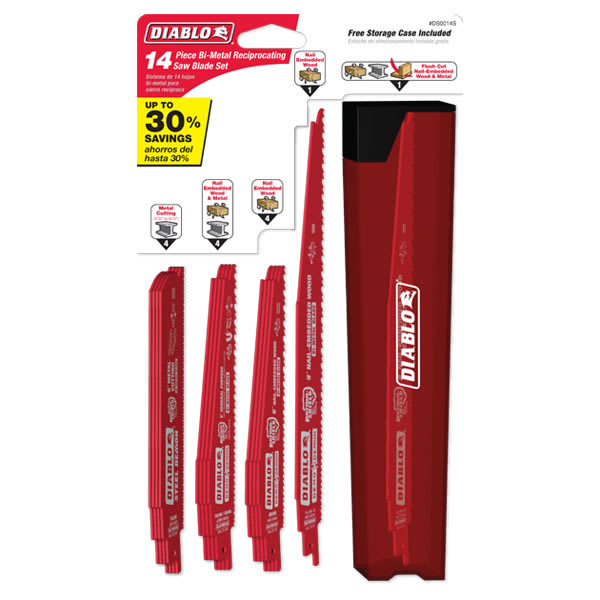 Diablo Blade Set Reciprocating Saw 14PC 14 Pce (Pack)