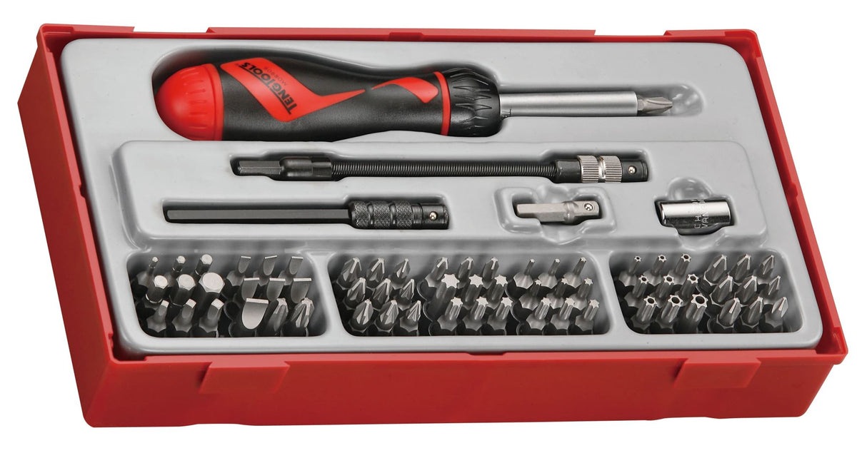 Teng Ratcheting Screwdriver Bits Set 74 Piece