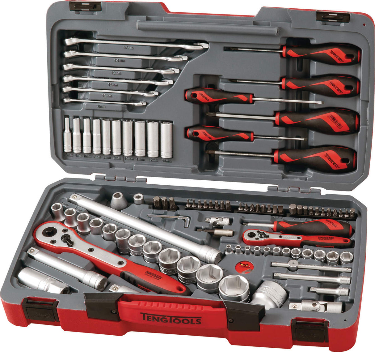 Teng 95pc 1/4 & 1/2in Dr.Metric Socket & Tool Set (95 Piece)