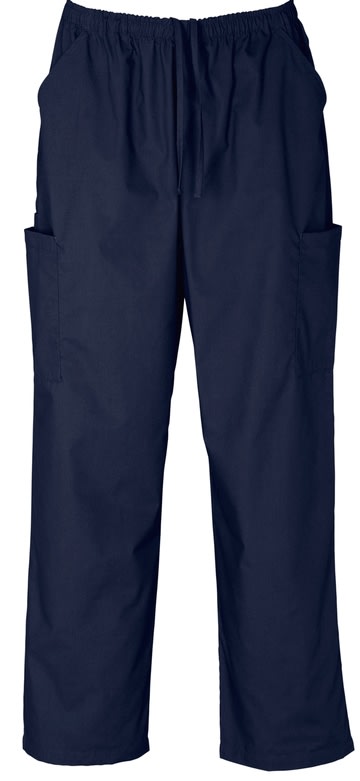 Unisex Scrub Cargo Pant (Pair) - Navy (Size: XL)