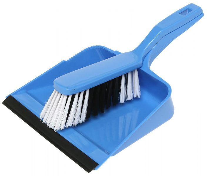 EDCO Dust Pan and Brush Set - Blue (Each)