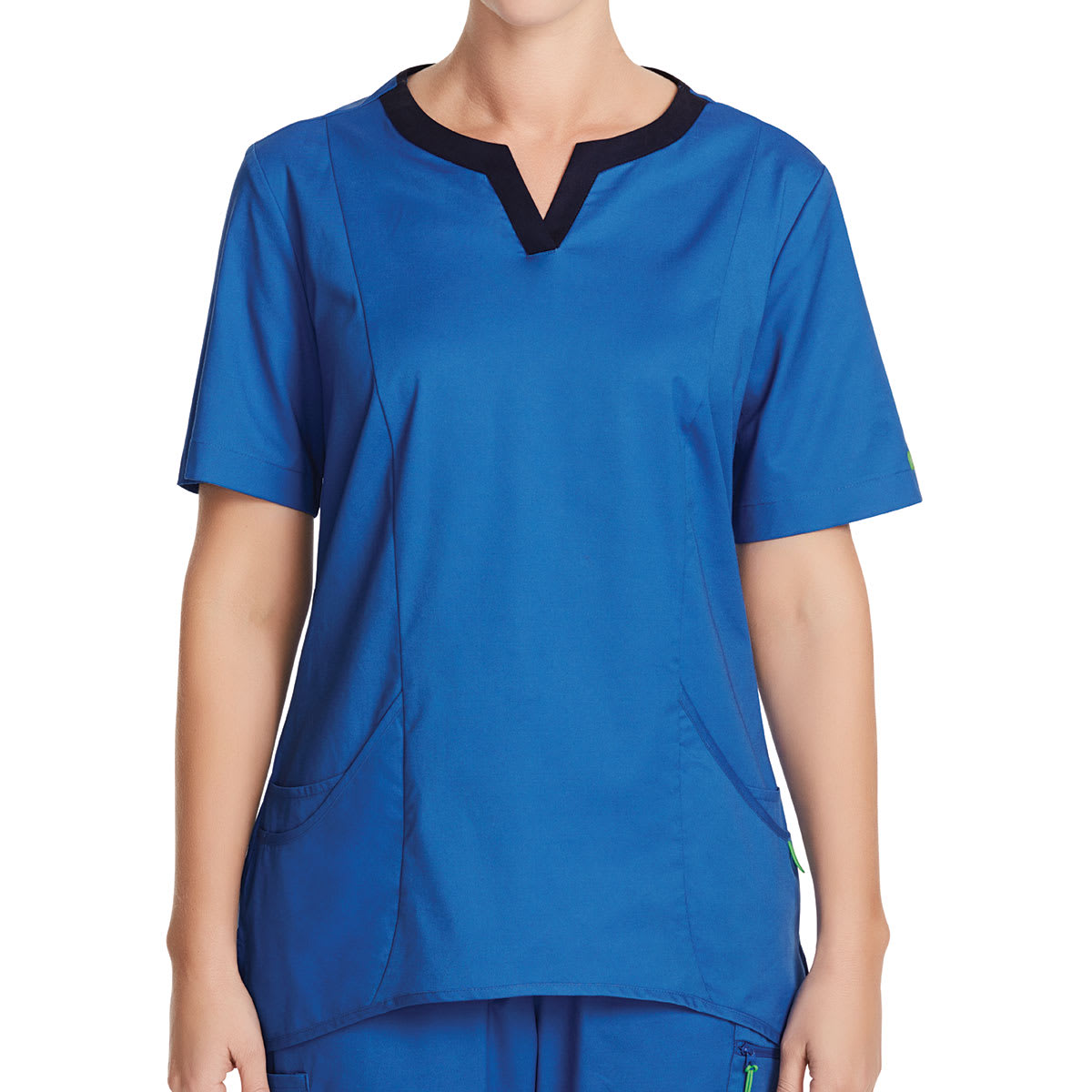 NNT, Women's Fleming Round Neck Scrub Top, CATU5A - Navy (Size: S)
