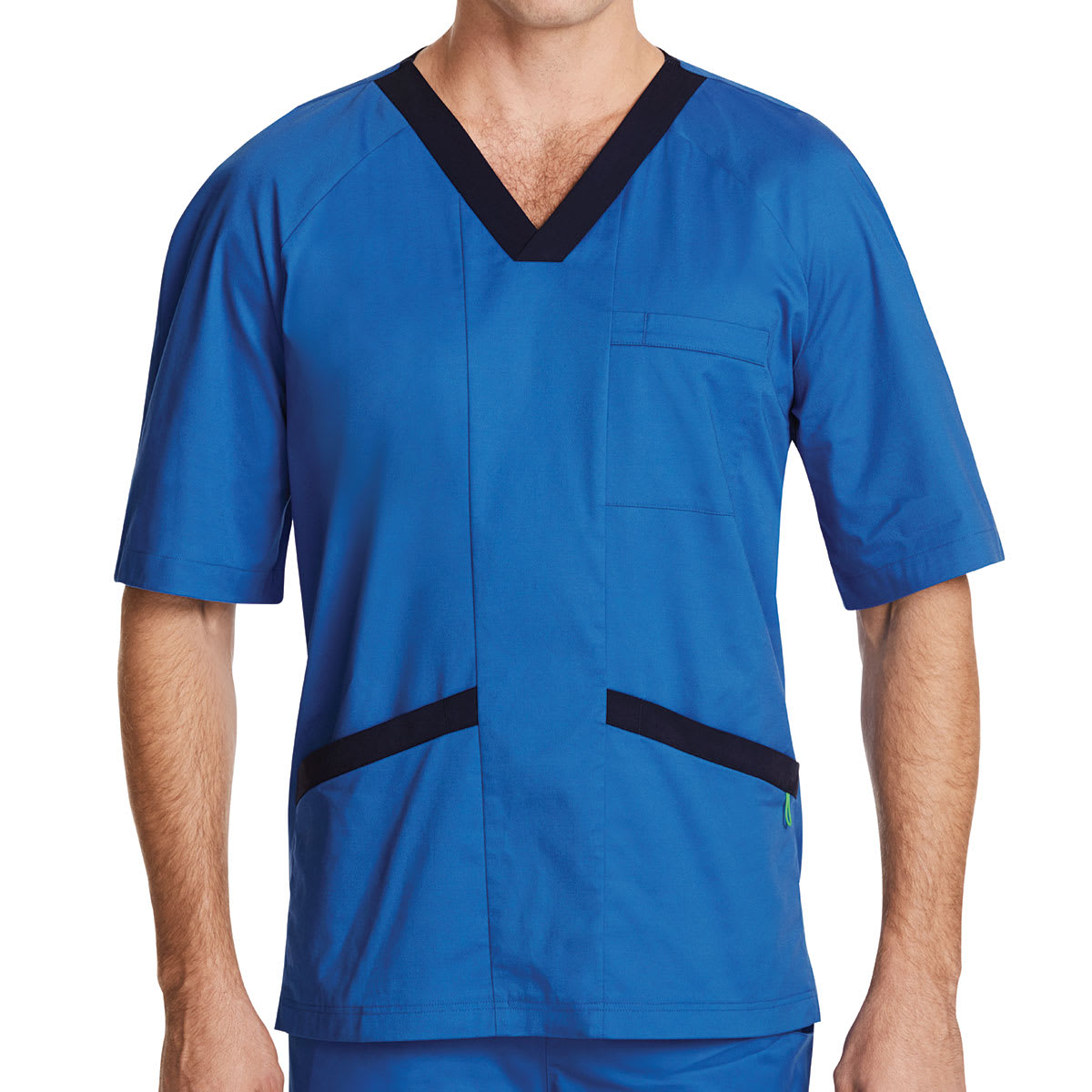 Men's Koller Round Neck Scrub Top, NNT - Blue (Size: 3XL)