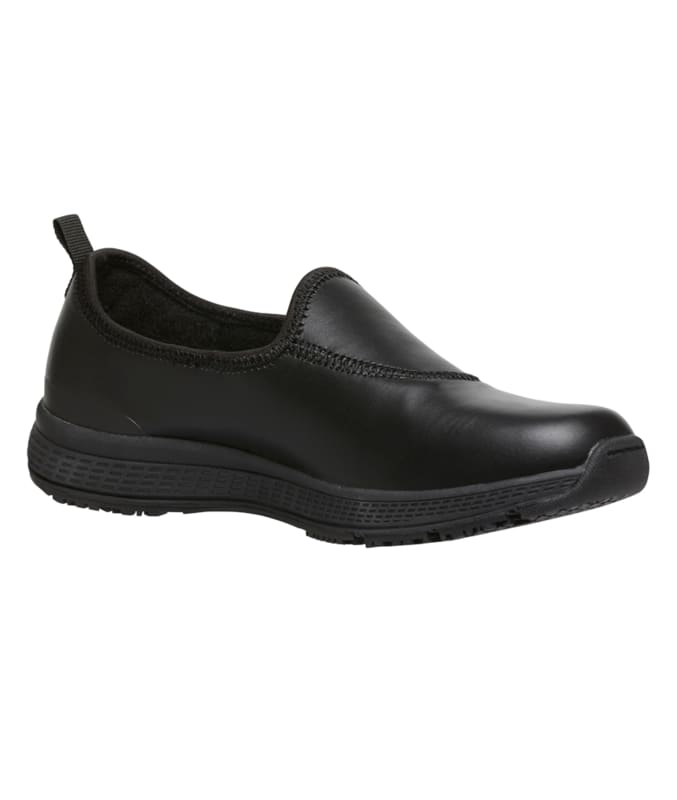 KingGee Leather SuperLites - Slip On - Black 4-11
