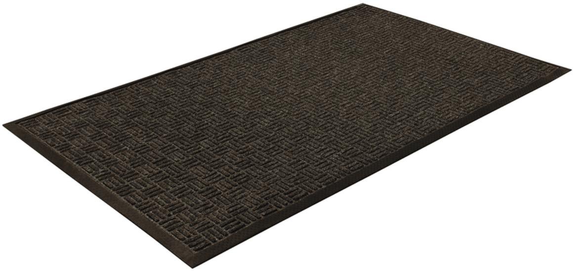Prestige Plus Mat in charcoal, 3000 x 1160mm, featuring ridged polypropylene surface for effective dirt removal.