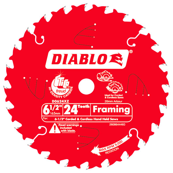 Circular Saw Blade Wood 165mm 24T