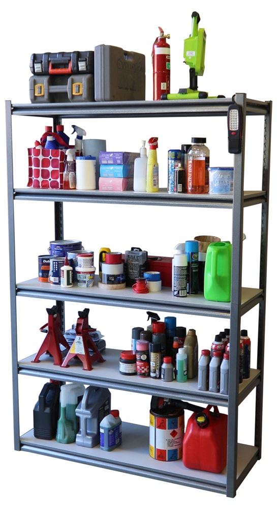 Z Beam Slotted Shelving Unit - 5 Shelf 1000kg (Each)
