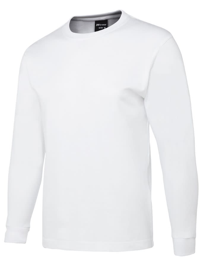 JB's Wear, Cotton Long Sleeve T-Shirt, 1LS - White (Size: XL)