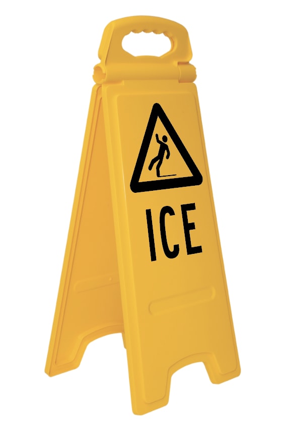 Floor Stand Sign | Ice H600mm (Double Sided) - Standard