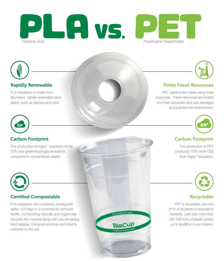 BioPak Clear Plastic Cold BioCup 250ml 2000 (Carton)