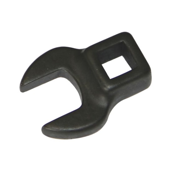 Toledo Wrench Crowfoot 3/8" Metric-10mm, featuring a straight jaw, forged alloy steel, and polished black finish for durability.