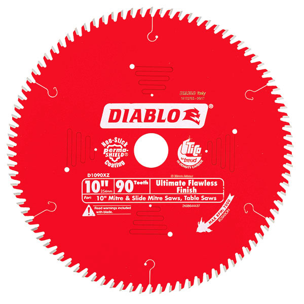 Diablo Saw Blade 90T Ultimate Flawless Finish 10"/254mm