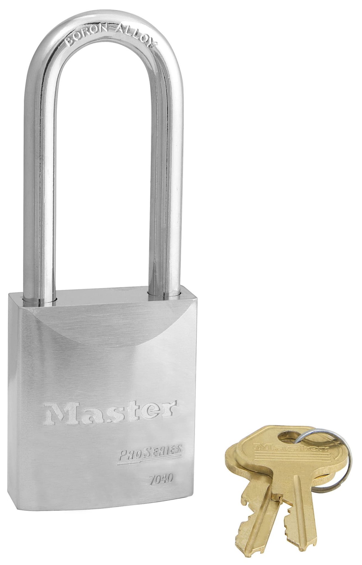 Master Lock 7040 Solid Steel Boron Shackle Padlock 44 x 8 x 61mm Keyed Different