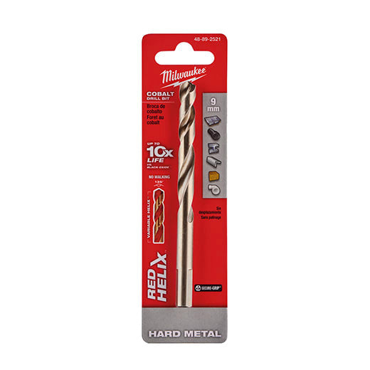 Milwaukee Drill Bit Red Helix Cobalt 9mm