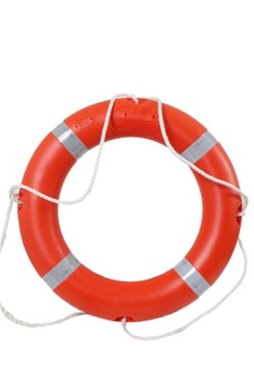 Lifebuoy Round 4.3kg: SOLAS-approved life buoy with 760mm diameter, supports 2 adults, designed for visibility and maritime safety.