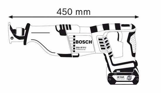 Bosch 18V Reciprocating Saw GSA 18 V-LI (Each)