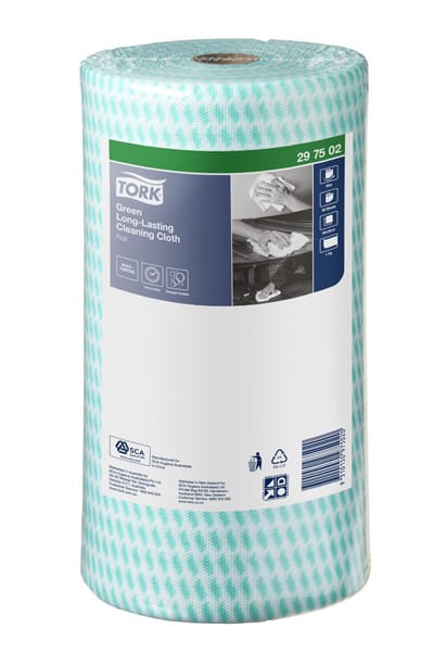 Tork Heavy Duty Cleaning Cloth Green 30cm x 50cm 90 Sheets (Roll)