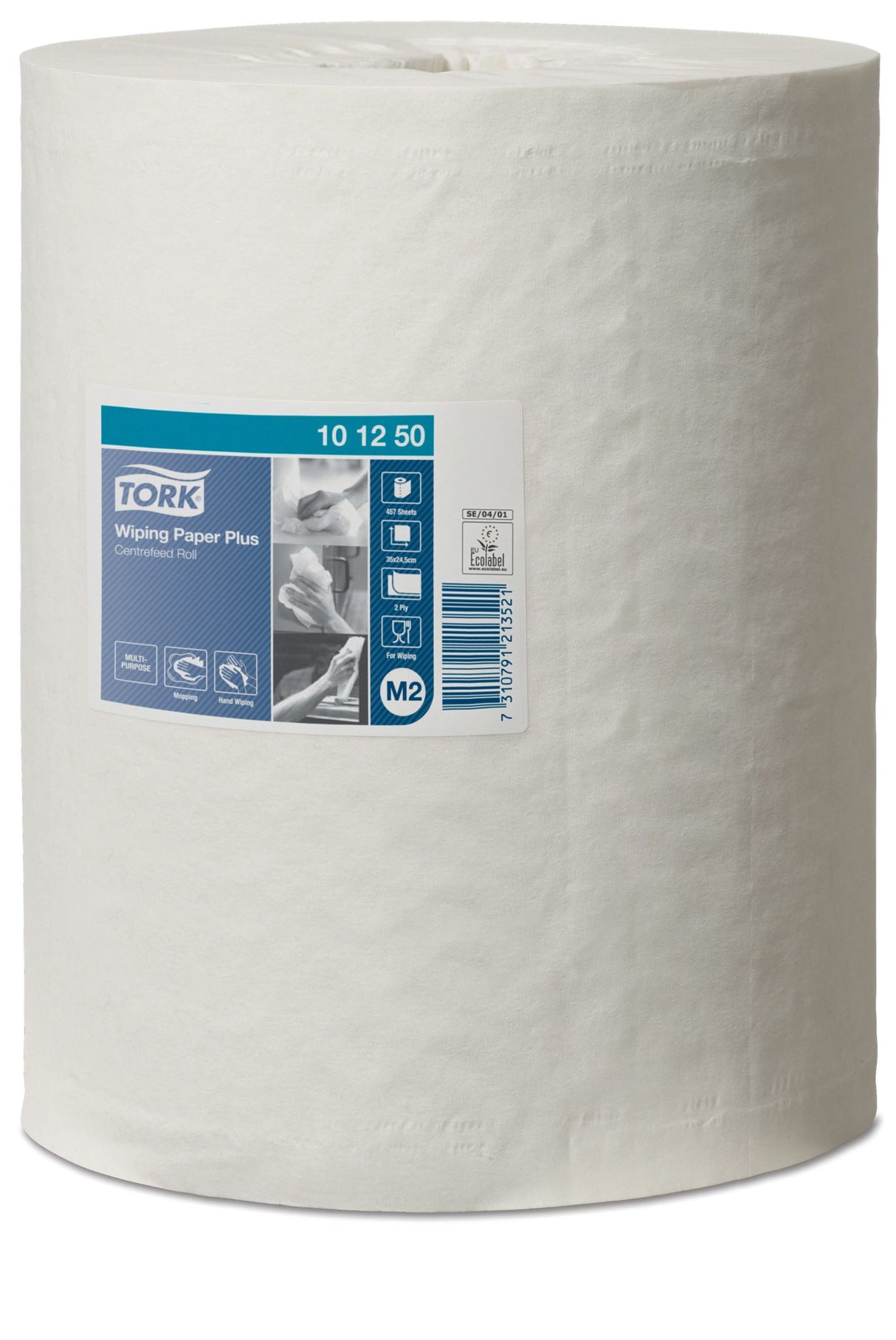 Tork M2 Wiping Paper Plus Centrefeed Roll White 24cm x 160m 6 Rolls