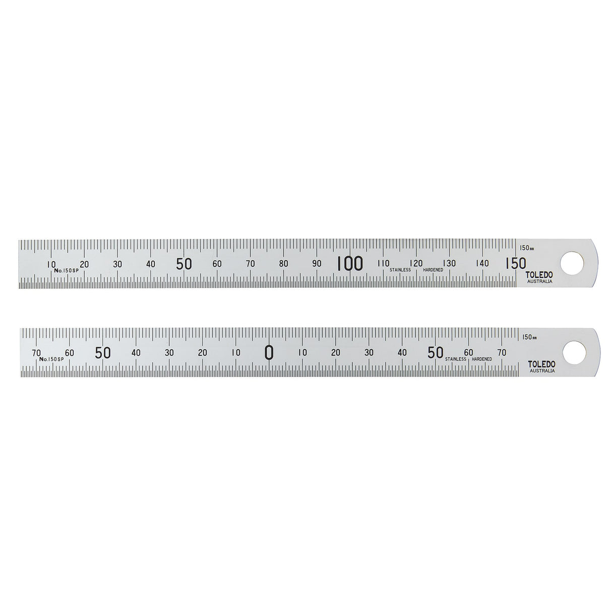 Toledo Stainless Steel Rule Double Side 150mm
