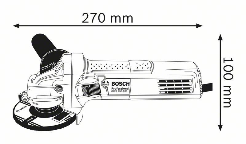 Bosch 100mm Angle Grinder GWS750-100