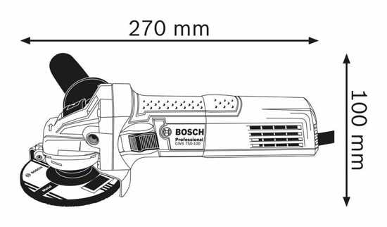 Bosch 125mm Angle Grinder GWS750-125 (Each)