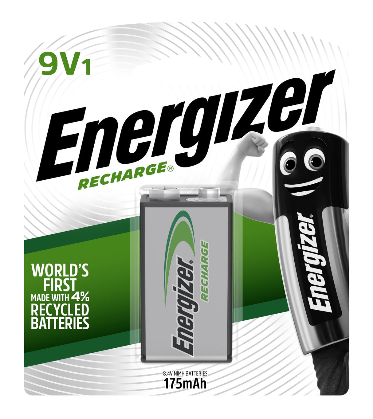Energizer Rechargeable 9V 1pk