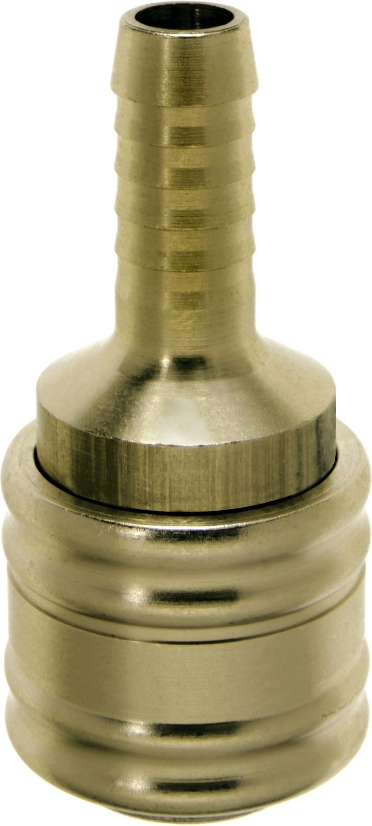 Ludecke brass coupling to 9mm hosetail (Each)