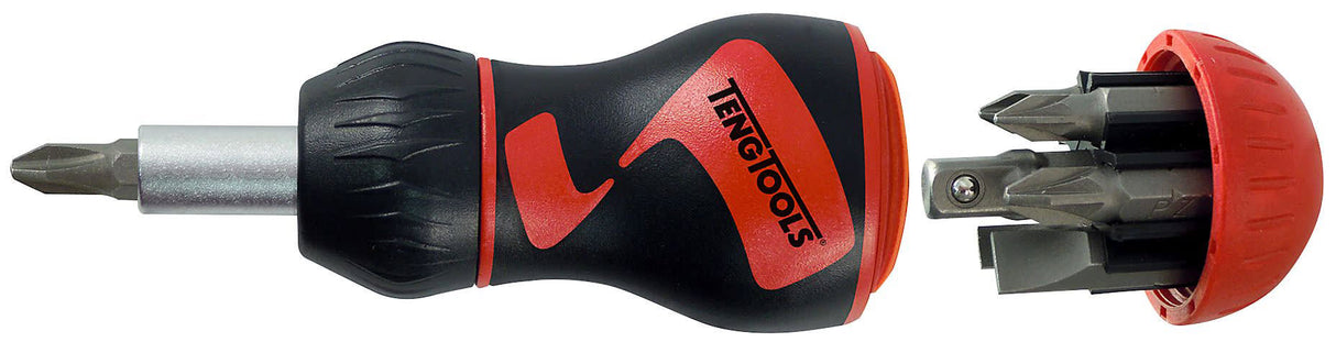 Teng 8 Piece Stubby Ratchet Bits Driver