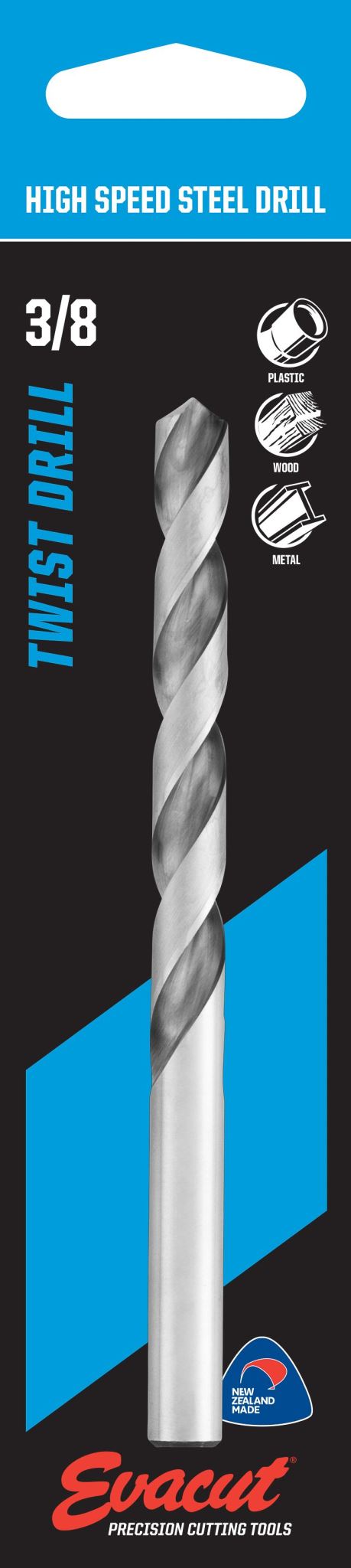 Jobber Drill 3/8" - Evacut