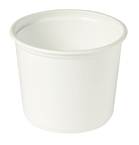 Graduated Foodtub - White 770ml 50 (Pack)