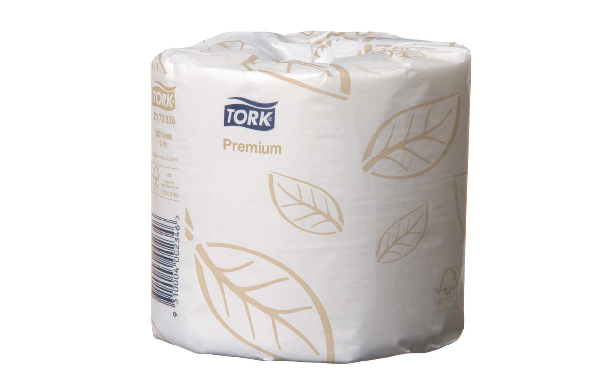 ExtraSoft 2 Ply Toilet Paper Conventional Roll 280 Sheets (Pack of 48) - Tork
