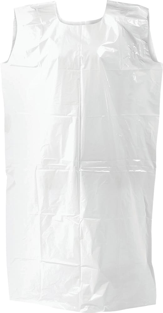 Eagle LDPE Smock White 775x1400mm (Carton of 200)