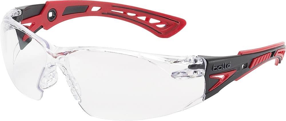 Bolle Rush+ Safety Glasses, Clear Lens