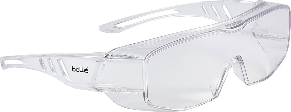 Bolle Overlight II OTG Safety Glasses, Clear Lens