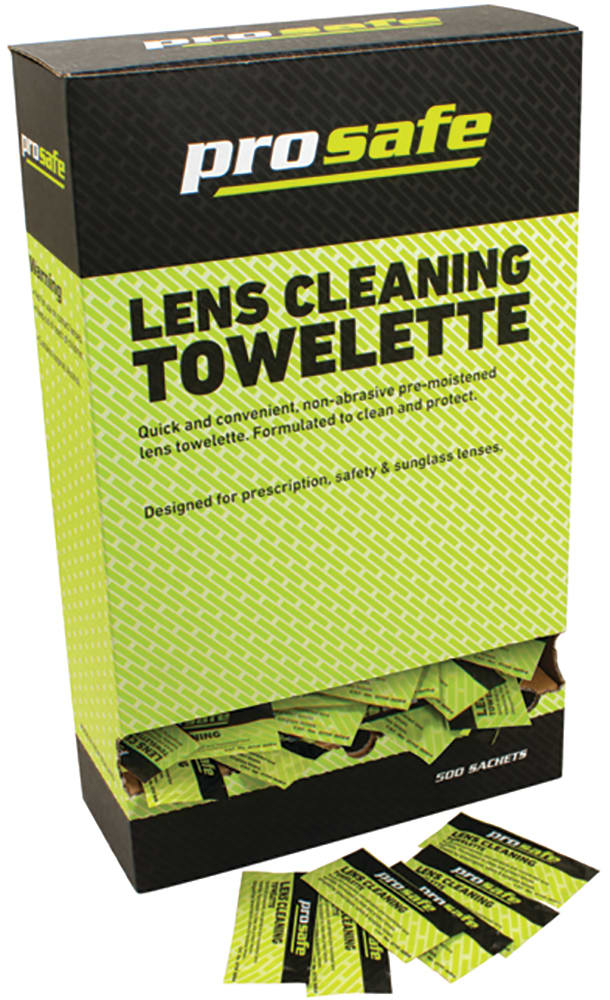 Prosafe Lens Cleaning Towellette Box 500 (Box)