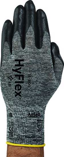 Ansell Hyflex 11 - 801 Grey Gloves - 7 - 11 (Pair)