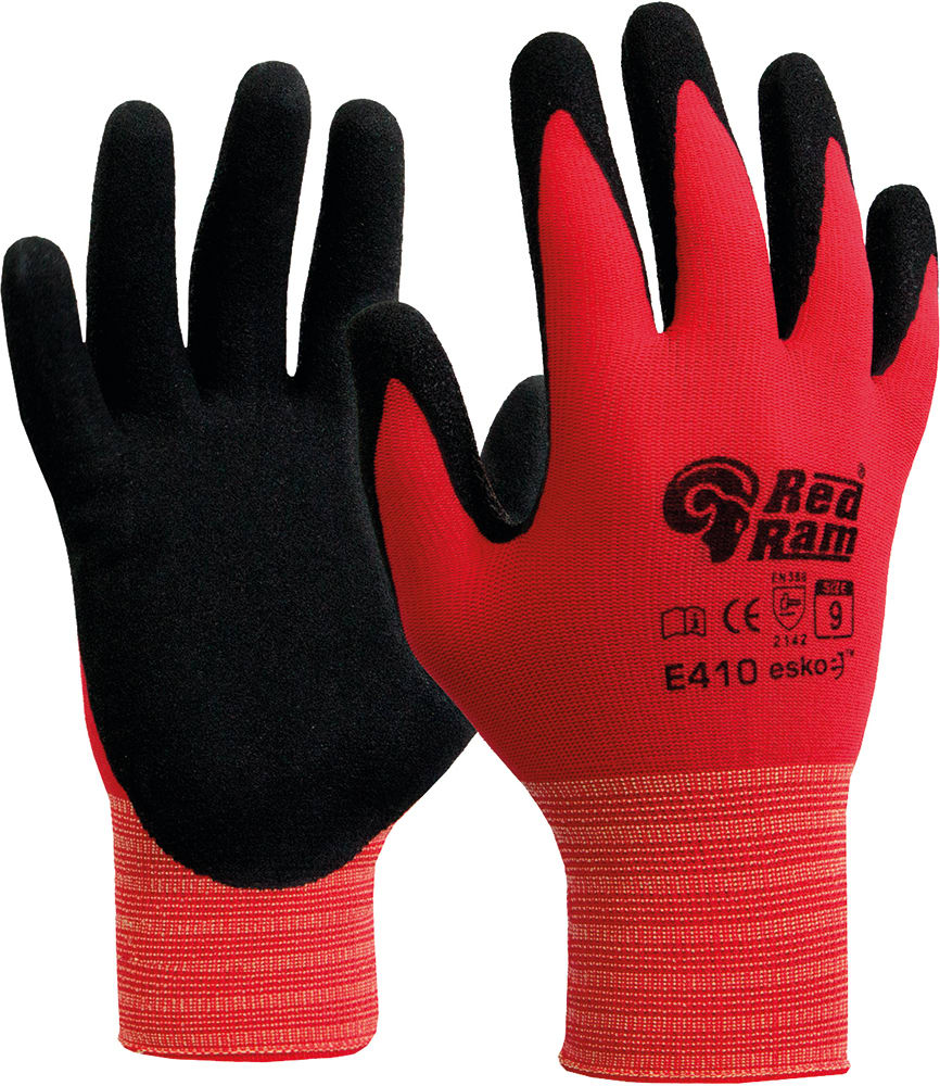 Esko Red Ram Tactile Gloves (Pair) - Red/Black - 11