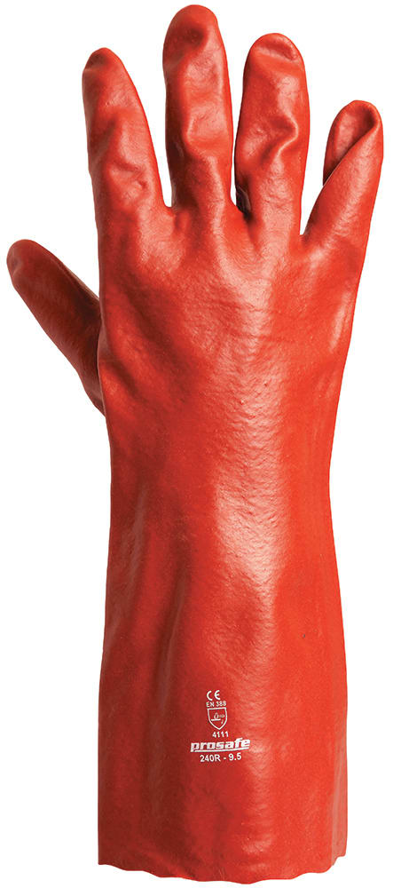 Prosafe Single Dip PVC Gauntlet Gloves 8.5-9.5 (Pair) - Standard - 09X