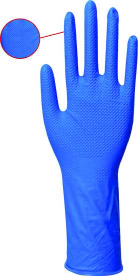 Eagle Diamond Texture Nitrile Gloves Powder Free-Blue, S-2XL-Pack of 500