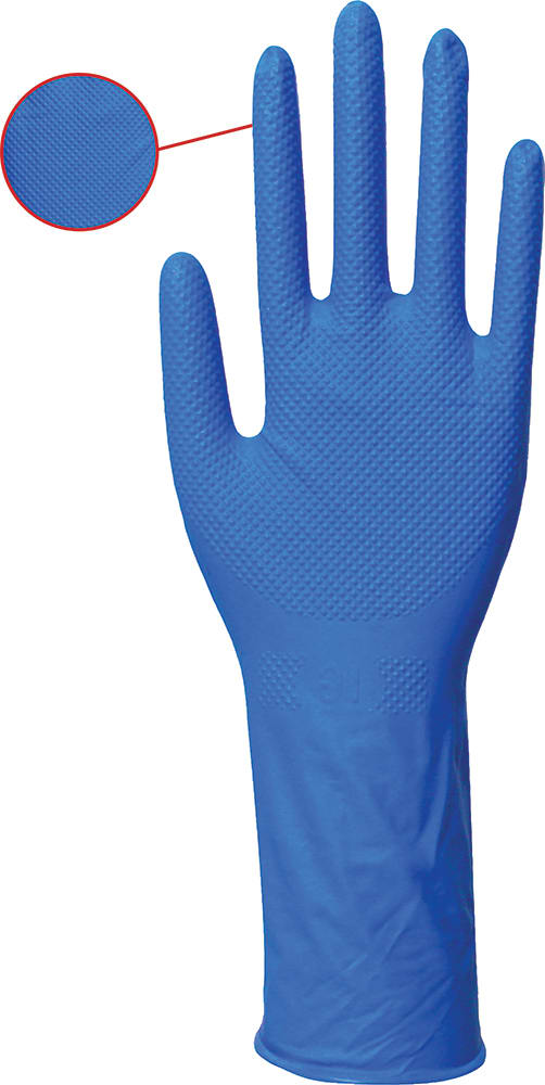 Eagle Diamond Texture Nitrile Gloves Powder Free Blue, S-2XL Pack of 500 - - M
