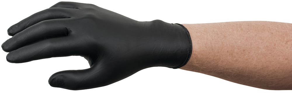 Microflex 93-852 Nitrile Gloves Black S-XL Pack of 100 - Standard - L