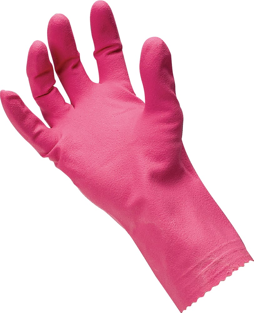 AlphaTec 87-352 Rubber Gloves Silver Lined Pink S-XL (Pair) - Standard - L