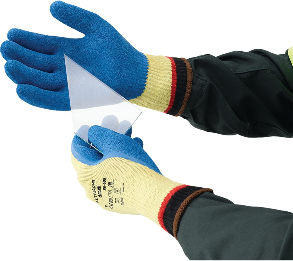 Ansell ActivArmr 80-600 Latex Kevlar Cut C Gloves 7-11 (Pair) - Standard - 10