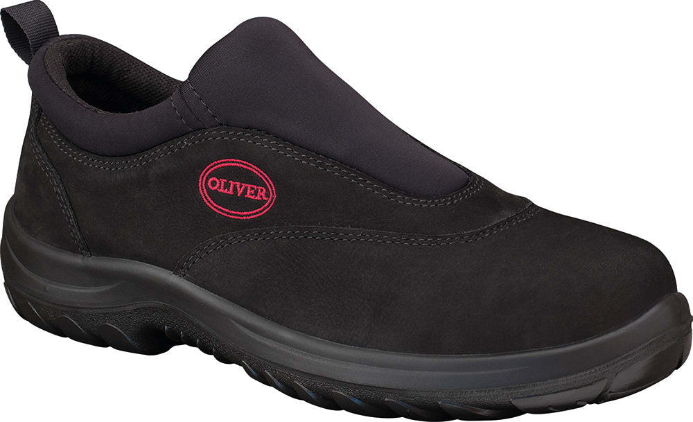 Oliver 34-610 Slip on Sports Safety Shoes - Black (Size: 11)