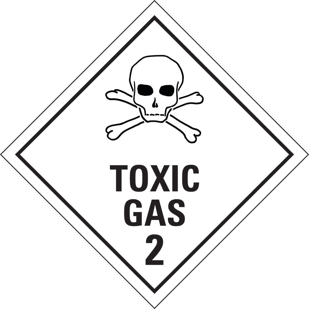Hazardous Substances Sign | Toxic Gas 2 (Single Sided) - Standard