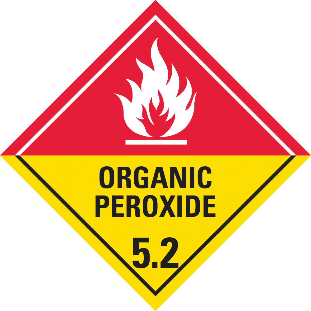 Dangerous Goods Sign | Organic Peroxide 5.2 W400mm x H400mm - Standard