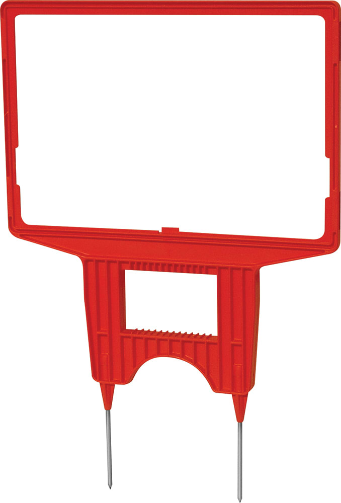 Sign Holders | Sign Holder Frame Only - Red