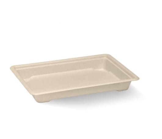 BioPak Natural Plant Fibre Sushi Tray Medium 600 (Case)