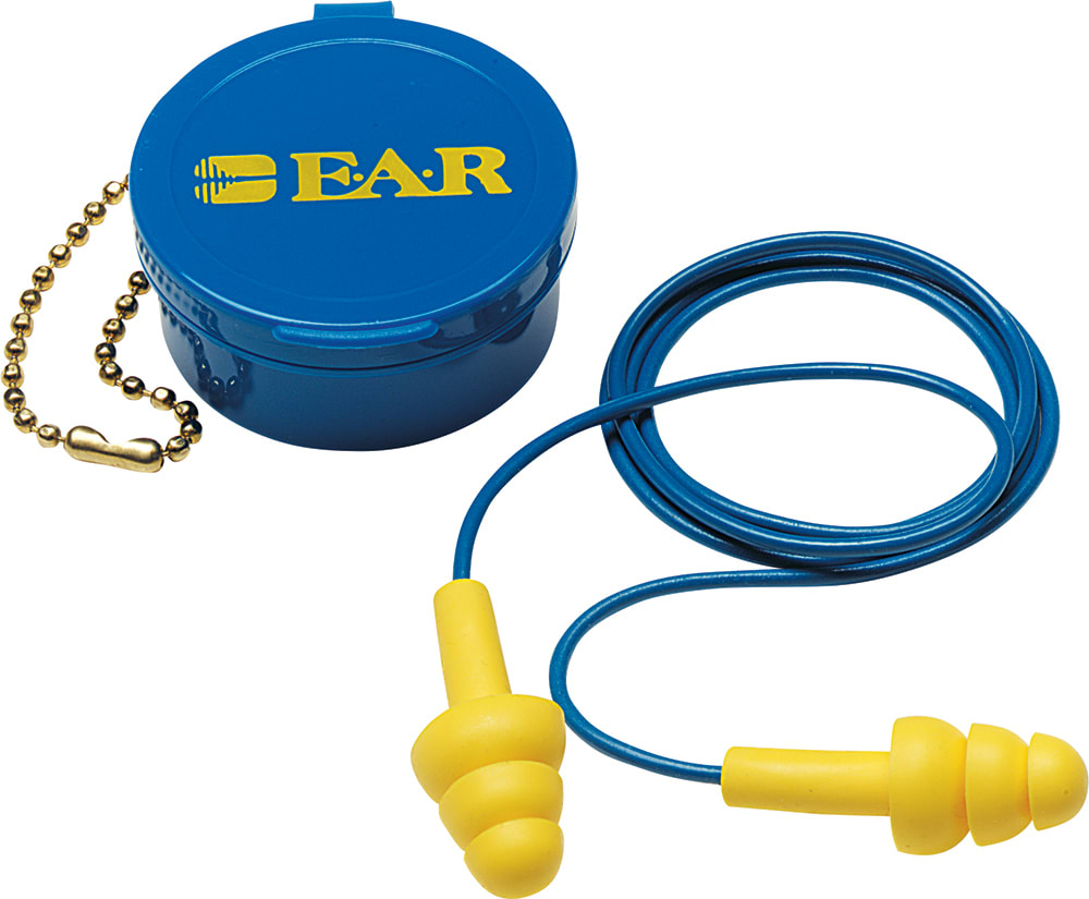 3M E-A-R UltraFit Cord Earplugs with Case 340-4002 (Pair)